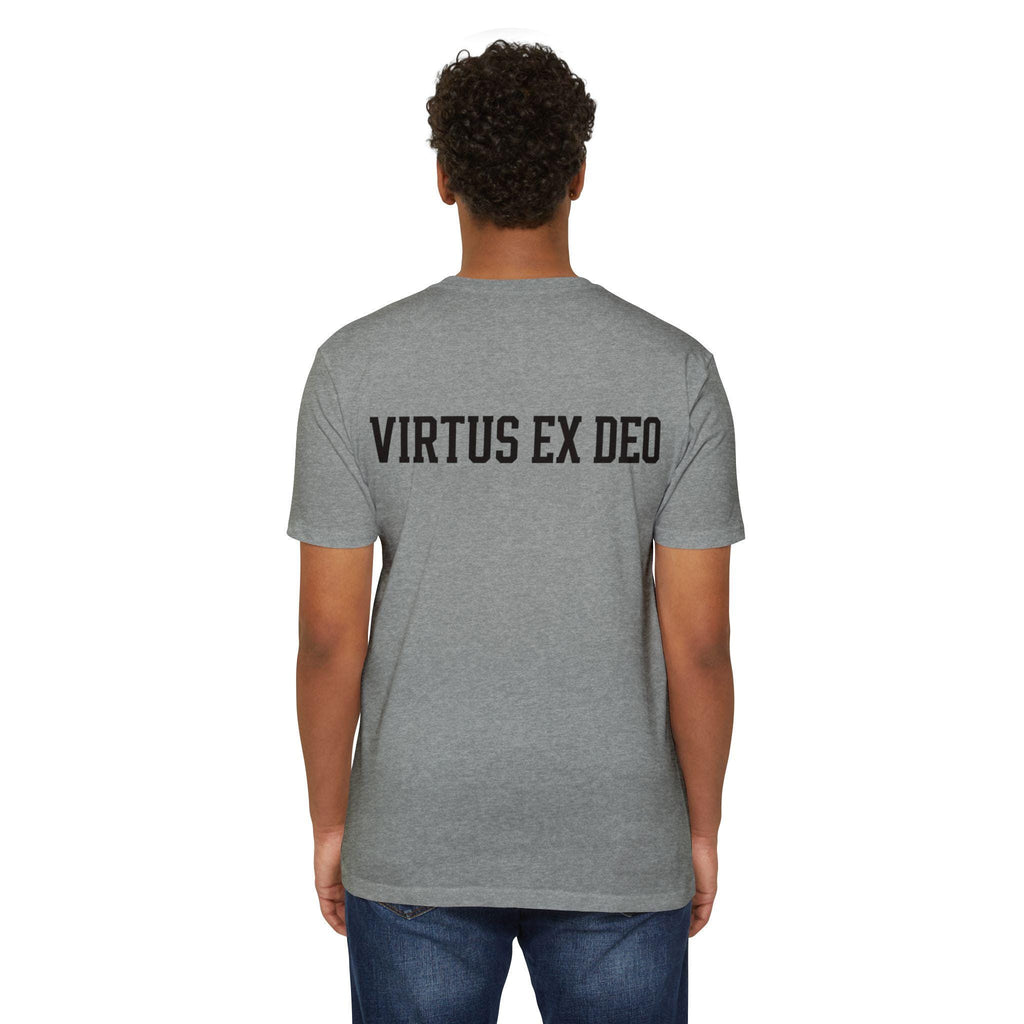 Northern Cross Virtus Ex Deo CVC T-Shirt – Strength from God Graphic Tee